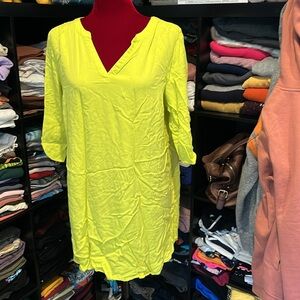 🪷 bright yellow worthington blouse 🪷 large